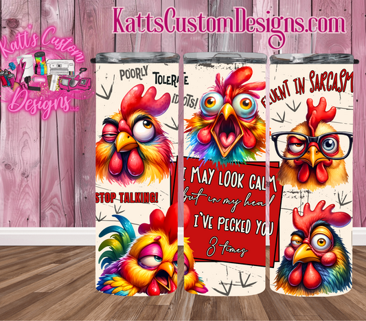 #28       I may look fine but in my head I have pecked you 3 times