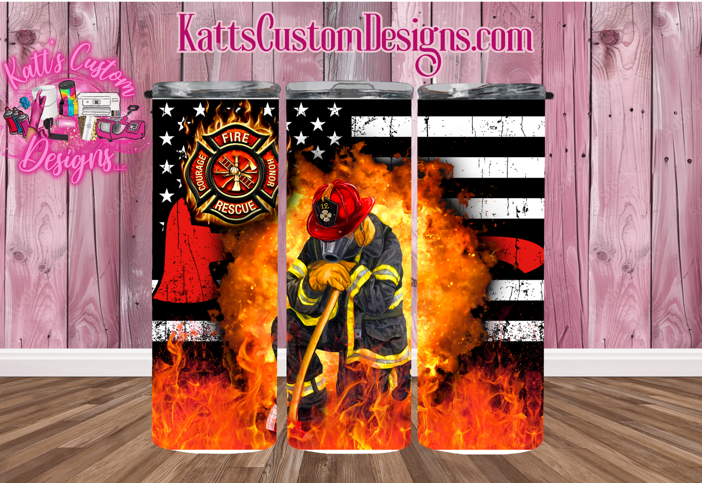 Kneeling Fire Fighter